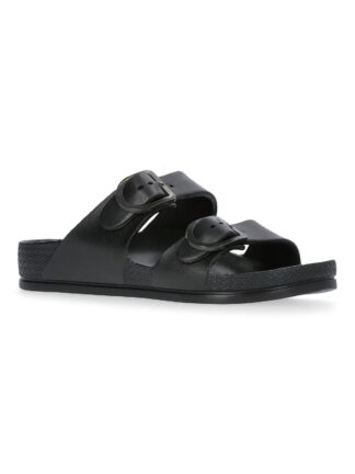 Time and Tru Women's EVA Double-Buckle Slide Sandals