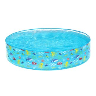 Bluescape Round Multi-Color Above-Ground Kiddie Pool 6' x 15"
