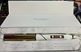 Kristin Ess Hair 1 1/4 Inch Rotating Curling Iron Pivot Wand for Beach Waves