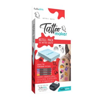 Hello Blink Tattoo Maker Refill Pack (50 Sheets, 4 Markers)