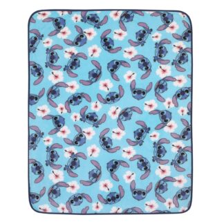 Disney Stitch Plush Toddler Blanket, Turquoise, Unisex, 40" x 50"