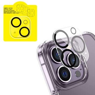 Reiko Clear Camera Protector for iPhone 14/14 Plus & iPhone 15/15Plus
