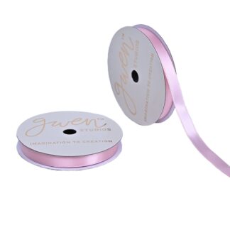 Gwen Studios Light Pink 3/8" Satin Ribbon, 6 Yards