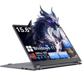 15.6" Touchscreen Laptop,512GB SSD 8GB RAM,Windows 11 Pro,360° Foldable 2 in 1 NoteBook Computer,AMD Ryzen R3 3200U(Up to 3.5 GHz),Office 365,FHD Display
