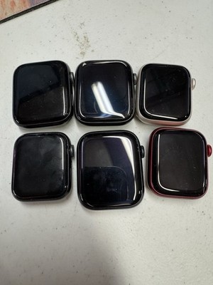 (6) Series 5, 6, 7 Apple Watches - For Parts Apple Account Locked