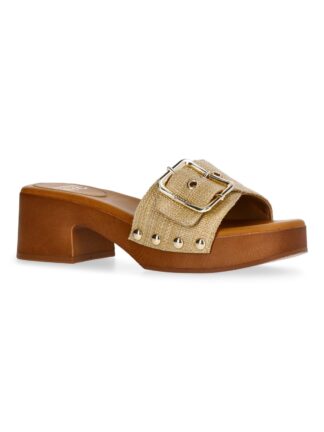 Madden NYC Women's Clog Heel Sandals, Raffia