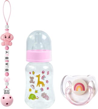 Reborn Baby Doll with Pacifier and Bottle