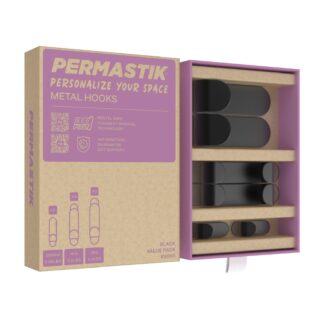 Adhesive Wall Hooks Set (9 Hooks, 12 Strips)