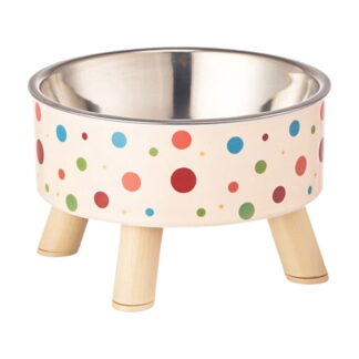 SUTWOEN Elevated Pet Bowl with Stand, Stainless Steel Dog Cat Food Water Dish