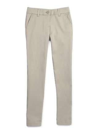 Wonder Nation Girls School Uniform Skinny Pants, Sizes 4-20 & Plus