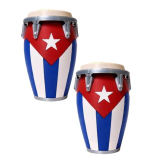 2PCS Conga-Style Can Holder, Puerto Rican Flag Conga Style 3D Printed 12oz Can Holder