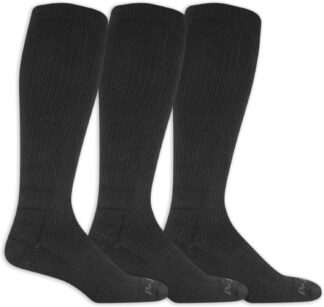 Dr. Scholl's Men's Work Compression Socks, Over the Calf 3 Pack