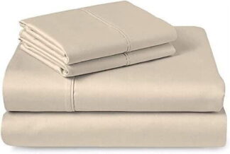 Hotel Collection 1800 Thread Count Solid Bed Sheet, Twin XL – Deep Pocket Adjustable