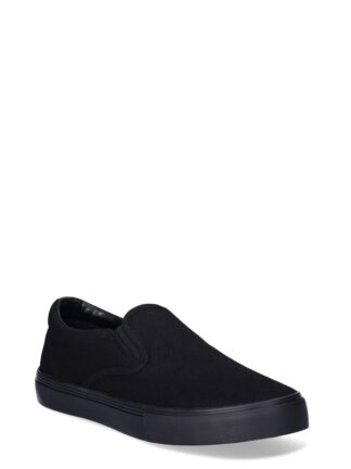 No Boundaries Twin Gore Canvas Slip On Sneakers, Wide Width Available, Women's