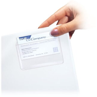 C-Line Self-Adhesive Top Load Business Card Holders