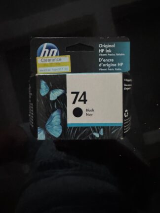 HP 74 Black Ink Genuine Cartridge CB335WN Expiration 11/2021 New Sealed