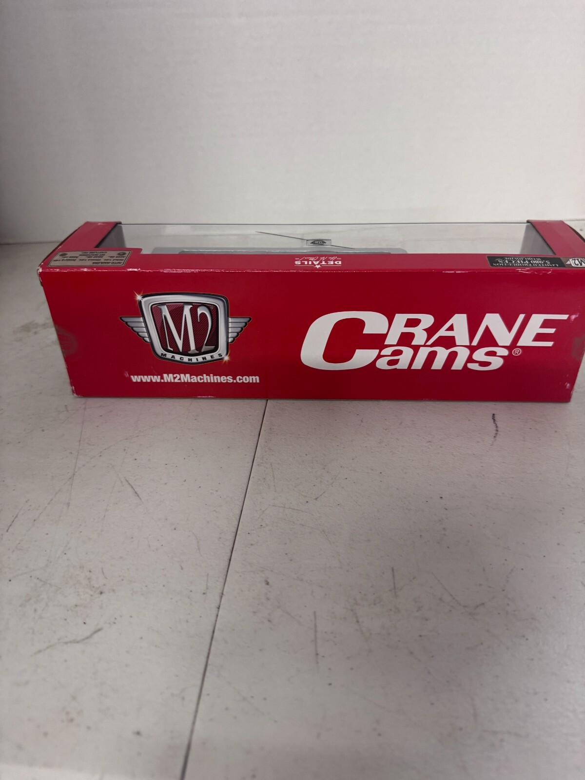 2018 M2 Machines 1967 Chevy C60 Red Silver Truck Trailer with 67 Red Camaro READ - Image 3