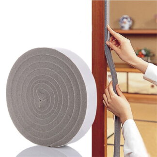 Weather Stripping Door Seal Strip,Strong Adhesive,Lightproof,Noise-Reduction,Weatherproof Foam Tape Insulation for Sliding Door,Front Door Frame,Windows(2M)
