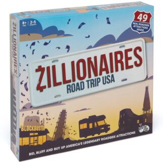 Big Potato Games: Zillionaires Road Trip USA - Board Game of Bidding & Buying Roadside Attraction Real Estate, Family Ga