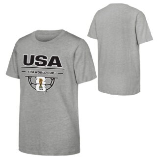 FIFA World Cup 2026 Men's Gray USA Soccer Ball Tee