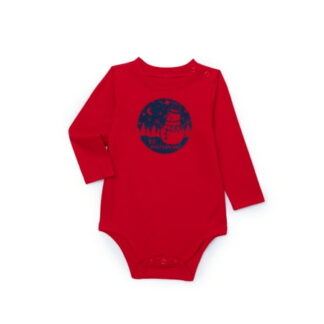 Garanimals Baby Boys Holiday Graphic Print Bodysuit with Long Sleeves Sizes 0-24M