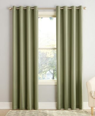 Sun Zero Madison Grommet Room Darkening Window Curtain Panel 54 X108 Sage Green