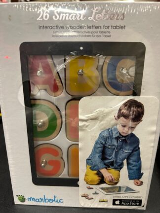 Marbotic 26 Interactive Wooden Smart Letters & 10 Smart Numbers For iPad Etc