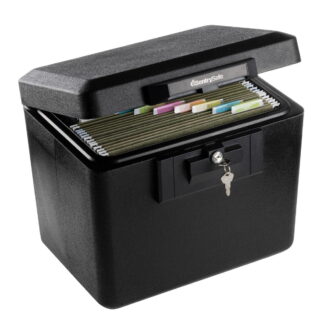 SentrySafe 1170 Fireproof Document Safe with Key Lock, 0.61 CuFt., Black