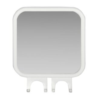 Kenney Gray Square Fogless Suction Cup Mount Shower Mirror