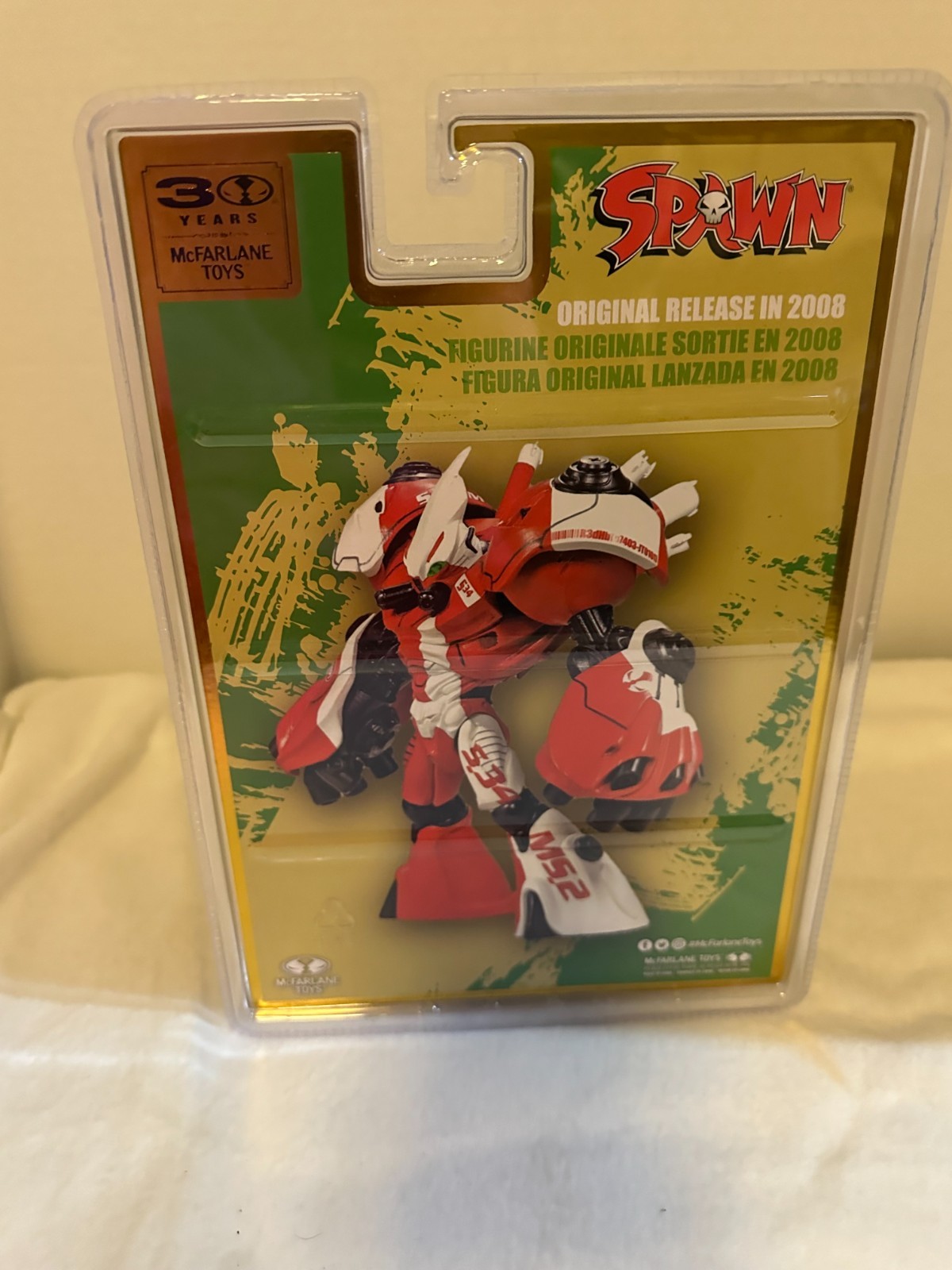 Mcfarlane Spawn Robot Wars 30th Anniversary Platinum Edition Figure Brand New - Image 2