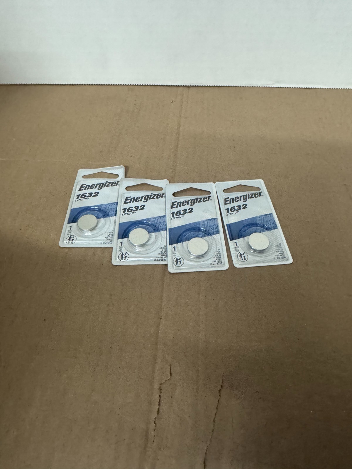 4 Pcs ENERGIZER 1632 DL1632 CR1632 3V Lithium Coin Battery. EXPIRE: 2030