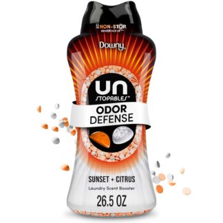 Downy Unstopables Fusions Odor Defense In-Wash Laundry Scent Booster Beads, Sunset & Citrus, 26.5 oz