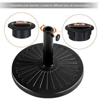 BESTSKY 2026 New Outdoor Sun Umbrellas Holder Set of 12 Parasols Stand Base for Garden,Balcony,Beach Use for Patio Umbrellas