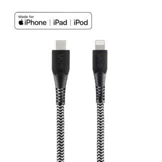onn 6ft Lightning to USB-C Charging Cable, MFi Certified, Fast Charging, Black