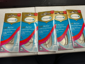 Amope® GelActiv Invisible Gel Heel Cushions - (5) Pairs Insoles for ALL SHOES