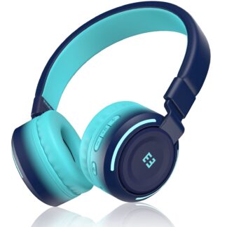 Seenda Kids Bluetooth Headphones, Wired & Wireless with Microphone, 85/94dB Safe Volume, LED Light, 35Hrs