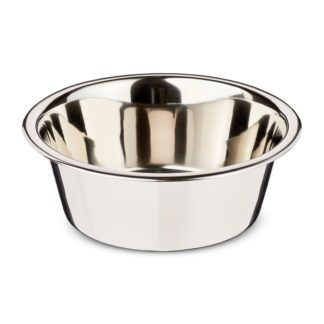 Vibrant Life Medium 7.6-Cup Stainless Steel Pet Bowl, Silver