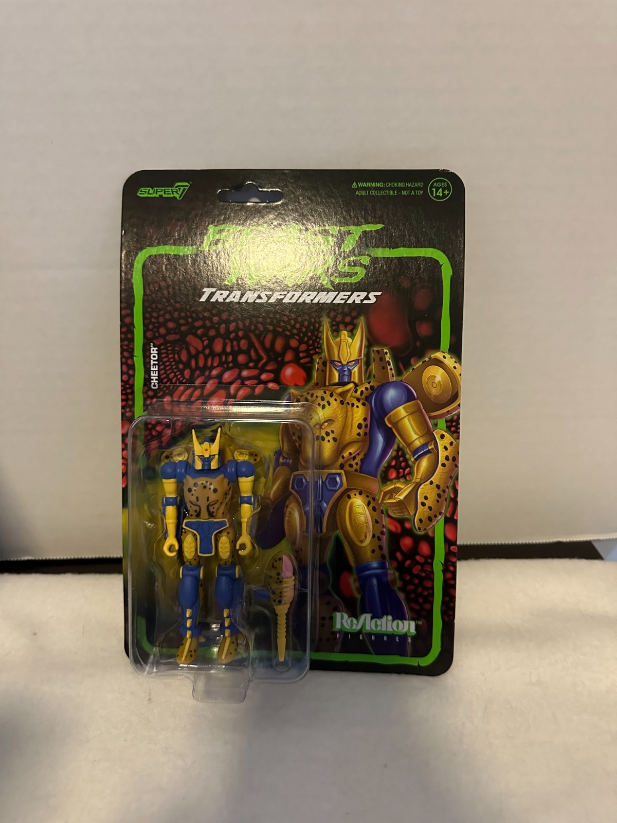 Cheetor Beast Wars Transformers Super7 Reaction Figure