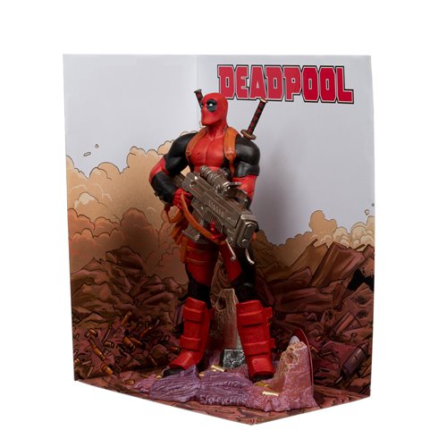 Marvel Wave 5 Deadpool #1 1:6 Scale Posed Figure with Scene and Comic - Image 5