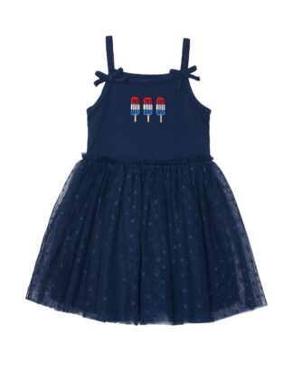 Way to Celebrate Toddler Girl Patriotic Americana Americana Tutu Dress, Sizes 12M-5T