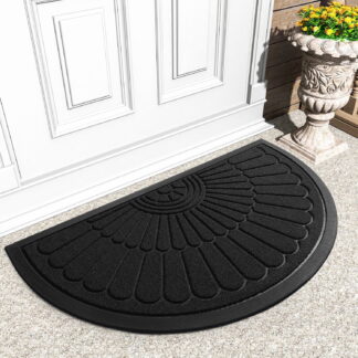 VUNATE Door Mat Outside Indoor Doormat Non Slip Rubber Welcome Mat Outdoor Mat for Front Door Entrance Absorbent Dirt Tr