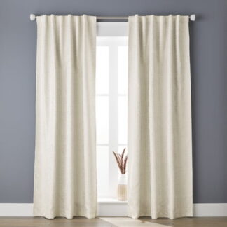 Better Homes & Gardens Blackout Abstract Single Curtain Panel  50  x 95   Taupe Splash