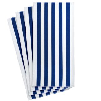 Mainstays Cabana Stripe Beach Towels, 4 Pack, 58 in x 28 in, Blue
