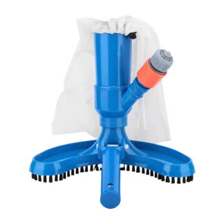 Portable Pool Vacuum for Above Ground Pool W/Unique Lock Catch,Handheld Swimming Pool Vacuum Head Pool Leaf Cleaner Kit
