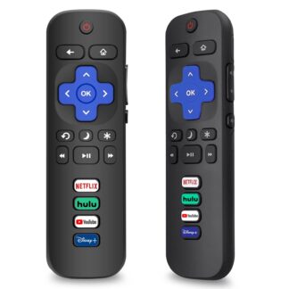 2-Pack Replacement Remote for Roku TV, Compatible with TCL/Hisense/onn/Sharp/Element Roku Smart TVs