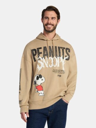 Peanuts Snoopy Men's and Big Men's Graphic Hoodie, Sizes XS-3XL