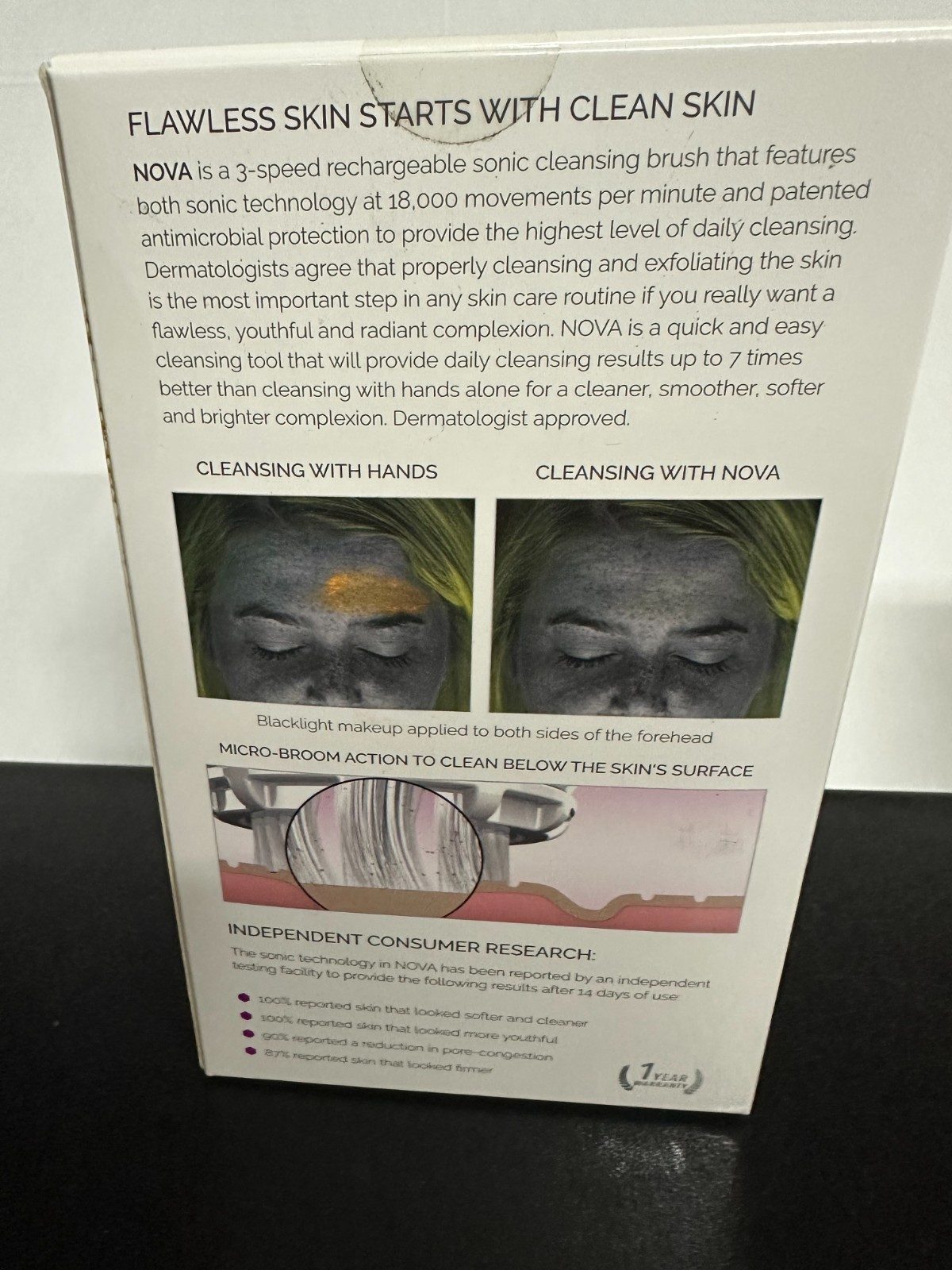 NOVA Spa Sciences NOVA Antimicrobial Sonic Cleansing System NEW Open box Caddy - Image 3
