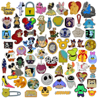 Disney Pin Trading 60 Assorted Pin Lot