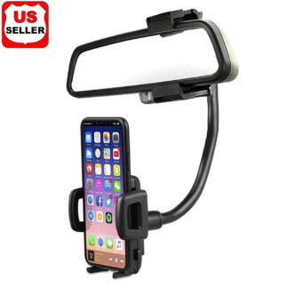 Universal 360° Car Rearview Mirror Mount Stand Holder Cradle for Cell Phone / GPS