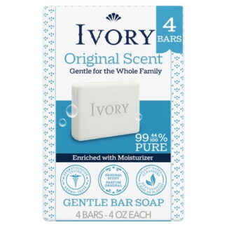 Ivory Gentle Bar Soap Original Scent 4 oz 4 Count